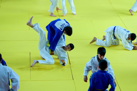Yevlax Olimpiya İdman Kompleksində cüdo zalı istifadəyə verilib - FOTO
