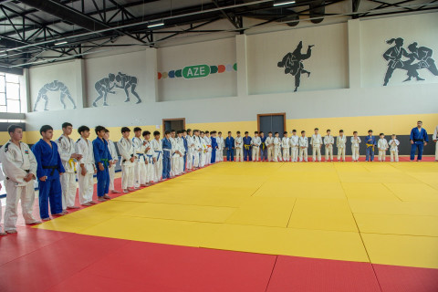 Yevlax Olimpiya İdman Kompleksində cüdo zalı istifadəyə verilib - FOTO