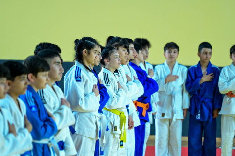 Yevlax Olimpiya İdman Kompleksində cüdo zalı istifadəyə verilib - FOTO