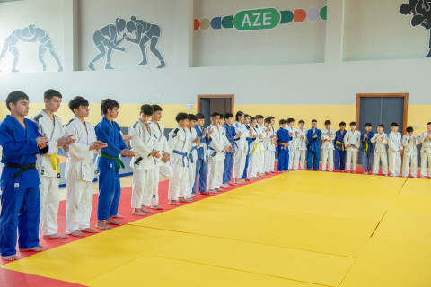 Yevlax Olimpiya İdman Kompleksində cüdo zalı istifadəyə verilib - FOTO