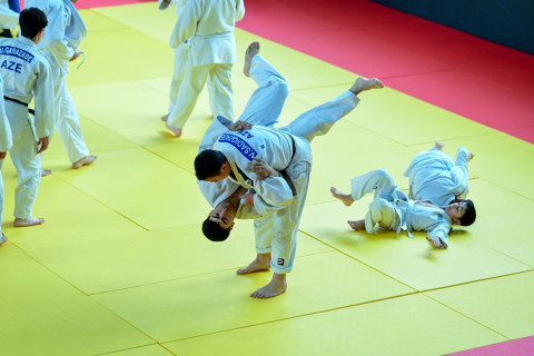 Yevlax Olimpiya İdman Kompleksində cüdo zalı istifadəyə verilib - FOTO