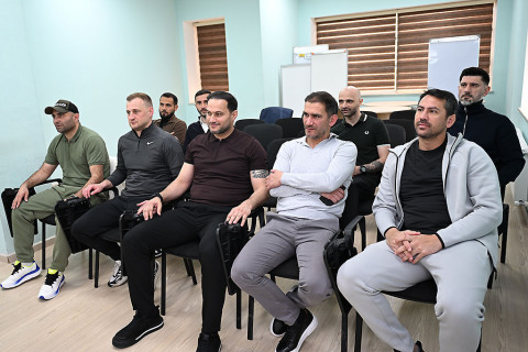 Azərbaycanlı məşqçilərə UEFA-nın A kateqoriyalı diplomları təqdim olunub - FOTO