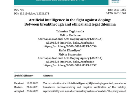 New study by AMADA officials explores AI’s role in anti-doping