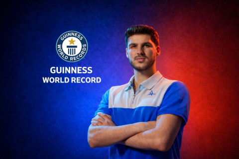 Stolüstü tennisçimiz Nihad Məmmədov dünya rekordunu yeniləyib - VİDEO