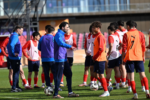 Сборная U-20 продолжает учебно-тренировочные сборы в Габале