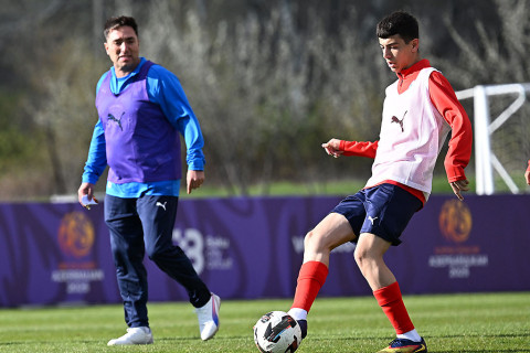 U-20-nin Qəbələdə təlim-məşq toplanışı davam edir