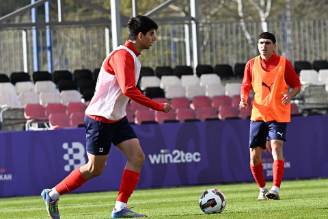U-20-nin Qəbələdə təlim-məşq toplanışı davam edir