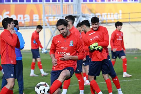 U-20-nin Qəbələdə təlim-məşq toplanışı davam edir