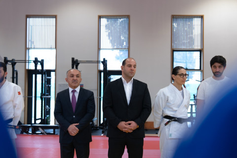 Avropa çempionatına qatılacaq cüdoçularımızla görüş keçirilib - FOTO