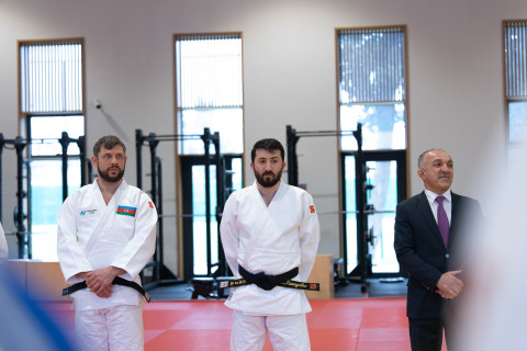 Avropa çempionatına qatılacaq cüdoçularımızla görüş keçirilib - FOTO