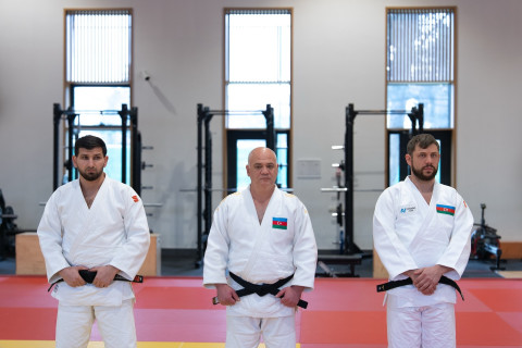 Avropa çempionatına qatılacaq cüdoçularımızla görüş keçirilib - FOTO