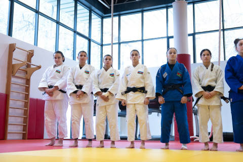 Avropa çempionatına qatılacaq cüdoçularımızla görüş keçirilib - FOTO