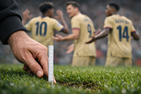 "Барселона" потребовала у УЕФА замерить каждую травинку на "Метрополитано" — ВИДЕО