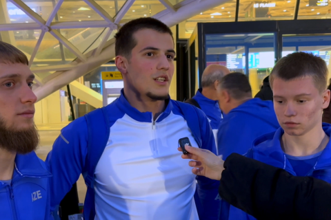 Portuqaliyada tarix yazan gimnastlar Vətənə qayıdıblar - FOTO/VİDEO