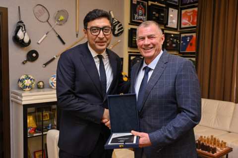 Fərid Qayıbov Avropa Atletika Assosiasiyasının prezidenti ilə birgə layihələri müzakirə edib - FOTO