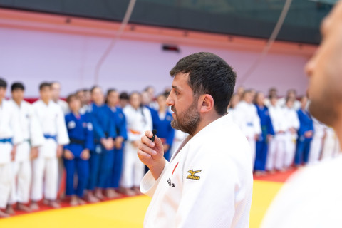 “Gələcəyin ümidləri” olan cüdoçularla görüş keçirilib - FOTO