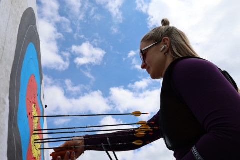 Сборная Азербайджана по стрельбе из лука проводит сборы с Беларусью в Губе - ФОТО