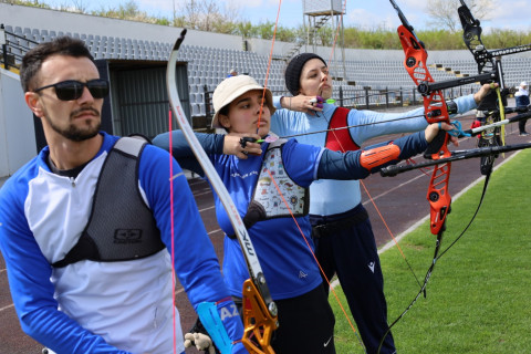 Сборная Азербайджана по стрельбе из лука проводит сборы с Беларусью в Губе - ФОТО