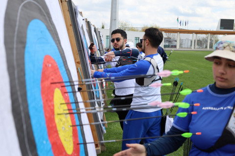 Сборная Азербайджана по стрельбе из лука проводит сборы с Беларусью в Губе - ФОТО