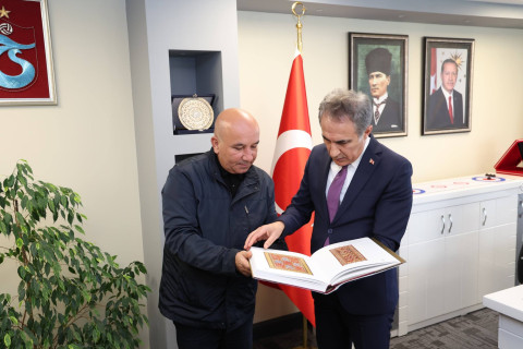 Azərbaycanın idman nümayəndə heyəti Trabzonda olub - FOTO