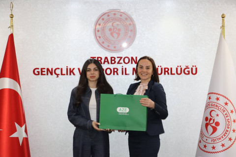 Azərbaycanın idman nümayəndə heyəti Trabzonda olub - FOTO