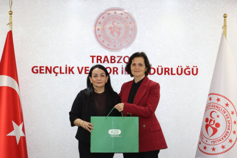 Azərbaycanın idman nümayəndə heyəti Trabzonda olub - FOTO