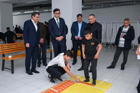 Fərid Qayıbov Respublika Olimpiya İdman Liseyinin yeni şəraiti ilə tanış olub - FOTO