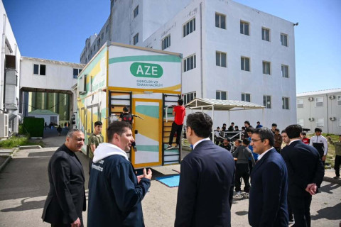 Fərid Qayıbov Respublika Olimpiya İdman Liseyinin yeni şəraiti ilə tanış olub - FOTO