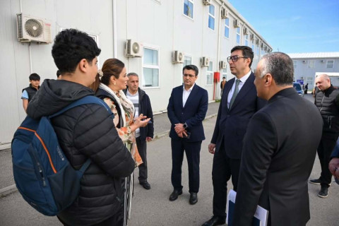 Fərid Qayıbov Respublika Olimpiya İdman Liseyinin yeni şəraiti ilə tanış olub - FOTO