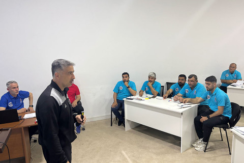 Lənkəranda UEFA-nın C kateqoriyalı məşqçi kursunun birinci mərhələsi başa çatıb - FOTO