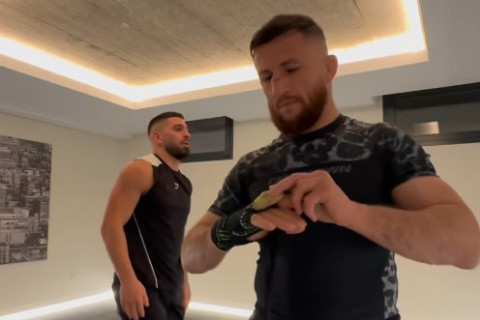 Merab Dvalishvili explains why he avoids training with Ilia Topuria