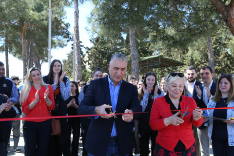 “DH Volley” komandası voleybol meydançası inşa edib - FOTO