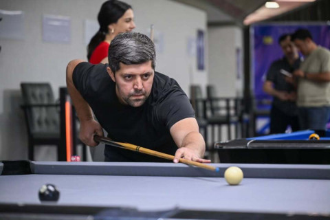 Dövlət qurumlarının əməkdaşları bilyard masası arxasında güclərini sınayıblar