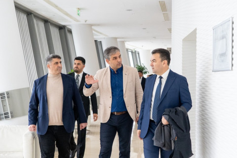 Şükrü Yılmazın rəhbərlik etdiyi nümayəndə heyəti Milli Gimnastika Arenasında olub - FOTO