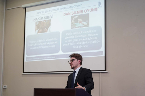 В Баку прошел просветительский семинар для футбольных арбитров - ФОТО