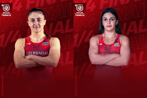 İki qadın güləşçimiz Avropa çempionatının 1/4 finalında