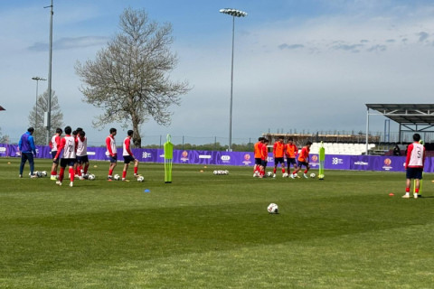 Azərbaycanın U-20 millisi Qəbələdə hazırlıqlarını davam etdirir - FOTO