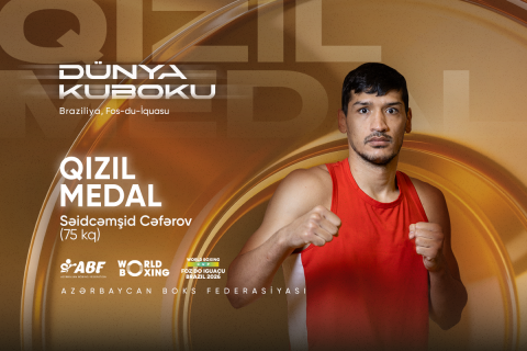 Azərbaycan boksçusu Dünya kubokunda qızıl medal qazanıb