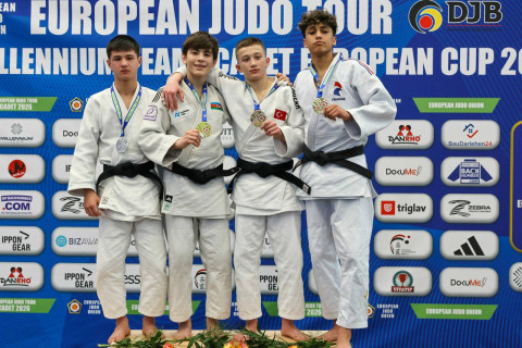 Azərbaycan cüdoçuları Berlində liderliyə yüksəlib - FOTO