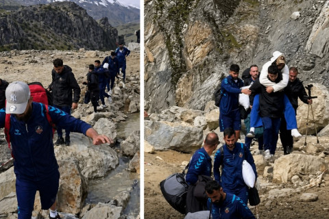Türkiyədə federasiya futbolçuların həyatını təhlükəyə atdı - VİDEO