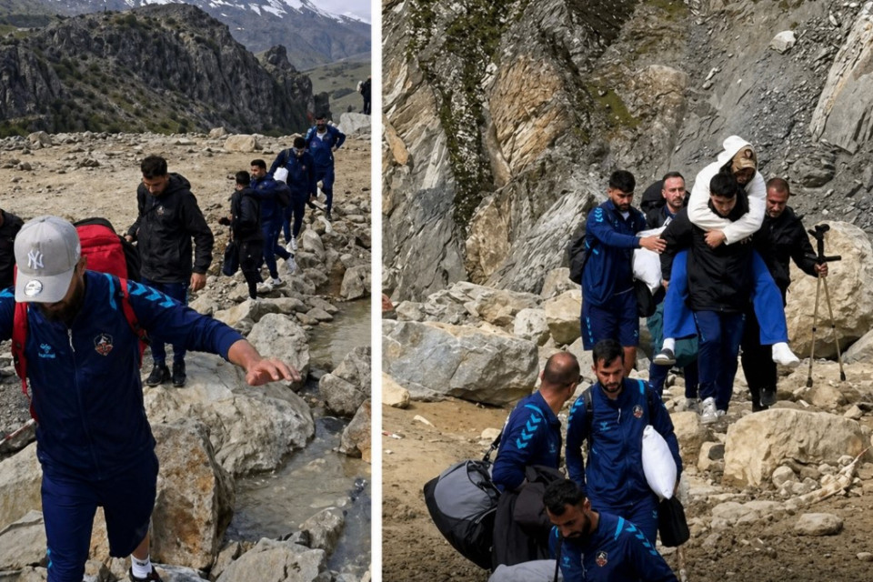 Türkiyədə federasiya futbolçuların həyatını təhlükəyə atdı - VİDEO