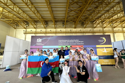 Tbilisidə gimnastlarımız birinci yer tutublar - FOTO