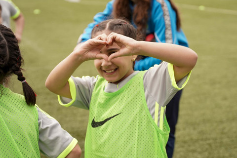 Lənkəranda qızlar üçün futbol festivalı keçirilib - FOTO