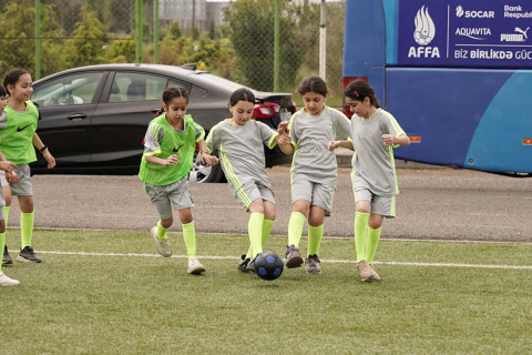 Lənkəranda qızlar üçün futbol festivalı keçirilib - FOTO