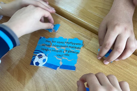 UEFA-nın dəstəyi ilə Bakıda uşaq hüquqlarının qorunmasına dair tədbir keçirilib - FOTO