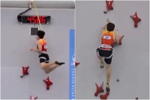 16-летний школьник побил мировой рекорд в скалолазании