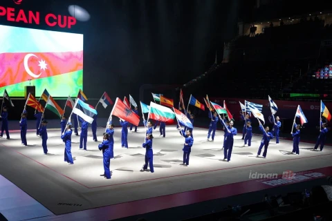 Bakıda bədii gimnastika üzrə Avropa Kubokunun açılış mərasimi keçirilib