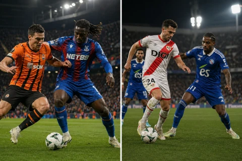 Полуфиналы ЛК: "Шахтер" сразится с "Кристал Пэлас", "Райо" примет "Страсбур"