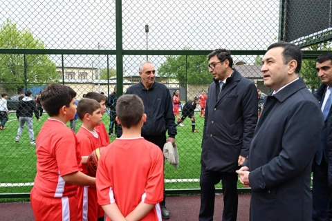 İsmayıllıda yeni idman zonası istifadəyə verildi - FOTO/VİDEO