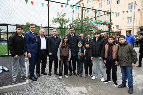 İsmayıllıda yeni idman zonası istifadəyə verildi - FOTO/VİDEO